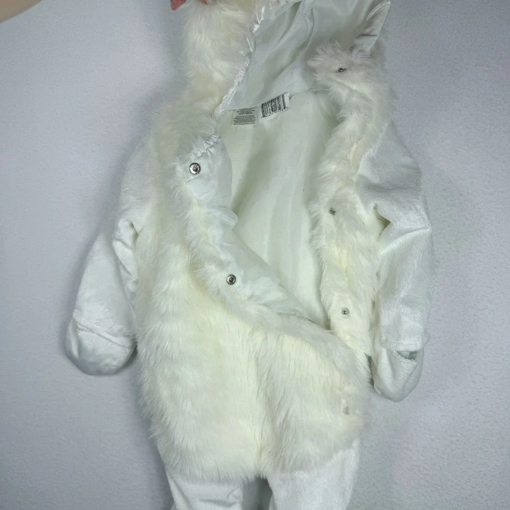 Celebration Creations Toddler Chicken Costume White Faux Fur 9-18 Month Y2K 2007